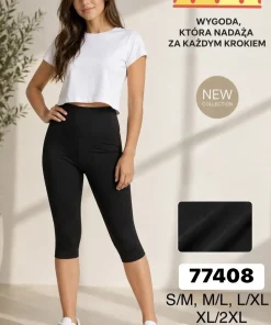 Legginsy Damskie,Size s/m-xl/2xl,paczka 12szt, 1 kolor