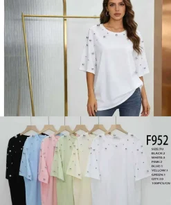 Bluzki damskie,size uni,Paczka 10szt,mix kolor