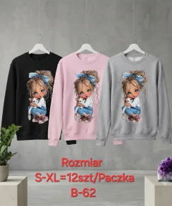 Bluzy damskie,size s-xl,Paczka 12szt,mix kolor