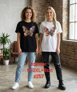 Bluzki damskie,size m-2xl,Paczka 8szt,mix kolor
