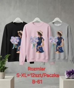 Bluzy damskie,size s-xl,Paczka 12szt,mix kolor