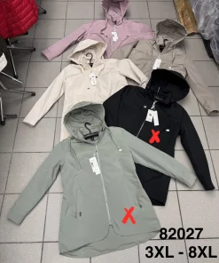 Kurtki damskie,size 3-8xl,Paczka 6szt,1kolor