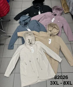 Kurtki damskie,size 3-8xl,Paczka 6szt,1kolor