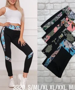 Legginsy Damskie,Size s/m-xl/2xl,paczka 12szt, mix kolor