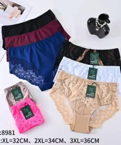 Majtki Damskie,Size xl-3xl,paczka 24szt, mix kolor