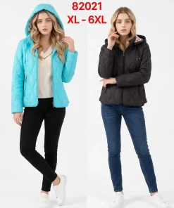 Kurtki damskie,size xl-6xl,Paczka 6szt,1kolor