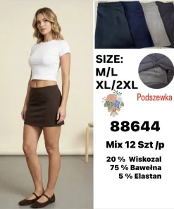 Spódnica krótka Damskie,Size m/l-xl/2xl,paczka 12szt, mix kolor