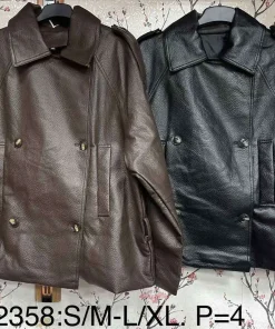 Kurtki skórzane damskie,size s/m-l/xl,Paczka 4szt,1kolor