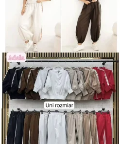 Komplety damskie WŁOSKA,Size uni ,paczka 6 szt mix kolor