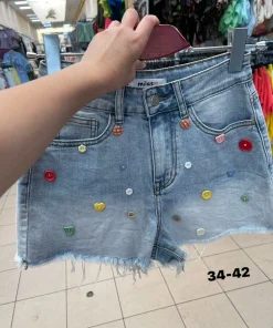 Spodenki jeansowe damskie,size 34-42,Paczka 10szt,1kolor