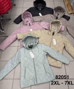 Kurtki damskie,size 2-7xl,Paczka 6szt,1kolor