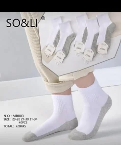 Skarpetki DZIECIĘCA,Size 23/26-31/34,paczka 40szt, 1 kolor