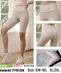 Legginsy Damskie,Size s/m-xl/2xl,paczka 12szt, mix kolor