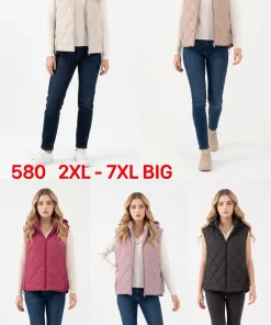 Kamizelki damskie,size 2-7xl,Paczka 6szt,1kolor