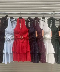 Sukienki damskie WŁOSKA ,Size uni ,paczka 6 szt mix kolor