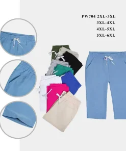 Spodnie Damskie,Size 2xl/3xl-5xl/6xl,paczka 12szt, mix kolor