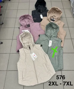 Kamizelki damskie,size 2-7xl,Paczka 6szt,1kolor