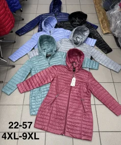 Kurtki damskie,size 4xl-9xl,Paczka 5szt,1kolor