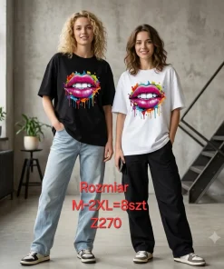 Bluzki damskie,size m-2xl,Paczka 8szt,mix kolor