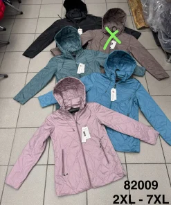Kurtki damskie,size 2-7xl,Paczka 6szt,1kolor
