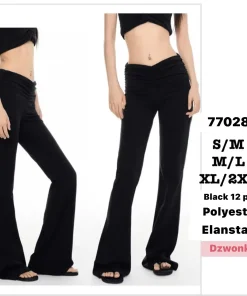Legginsy Damskie,Size s/m-xl/2xl,paczka 12szt, 1 kolor