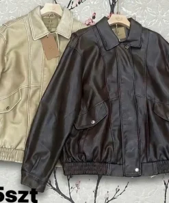 Kurtki skórzane damskie,size s-xl,Paczka 5szt,1kolor