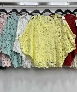 Bluzki damskie WŁOSKA ,Size uni ,paczka 6szt mix kolor
