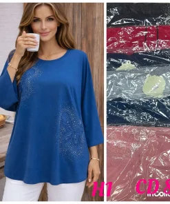 Bluzki damskie,size m/l-xl/2xl,Paczka 12 szt,mix kolor