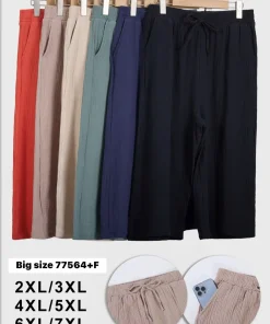 Spodnie Damskie,Size 2xl/3xl-6xl/7xl,paczka 12szt, mix kolor