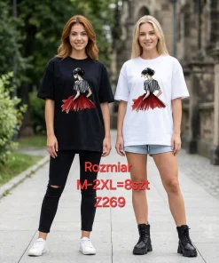 Bluzki damskie,size m-2xl,Paczka 8szt,mix kolor
