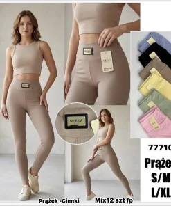 Legginsy Damskie,Size s/m-l/xl,paczka 12szt, mix kolor