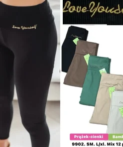 Legginsy Damskie,Size s/m-l/xl,paczka 12szt, mix kolor
