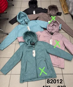 Kurtki damskie,size 4-9xl,Paczka 6szt,1kolor