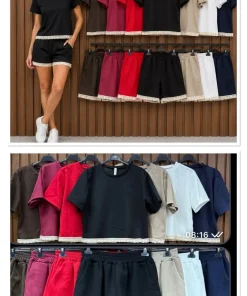 Komplety damskie WŁOSKA ,Size uni ,paczka 6 szt mix kolor