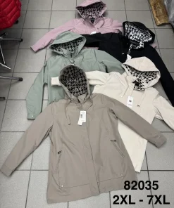 Kurtki damskie,size 2-7xl,Paczka 6szt,1kolor