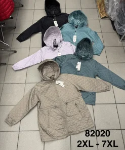 Kurtki damskie,size 2-7xl,Paczka 6szt,1kolor