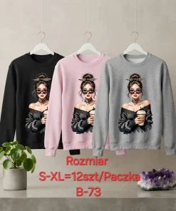 Bluzy damskie,size s-xl,Paczka 12szt,mix kolor