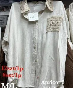 Koszule Damskie,Size m/l-l/xl,paczka 12szt, 1 kolor