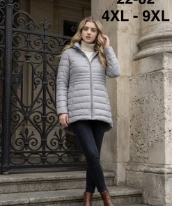 Kurtki damskie,size 4-9xl,Paczka 6szt,1kolor