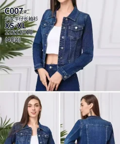 Kurtki Jeansowe Damskie,Size xs-xl,paczka 10szt, 1 kolor