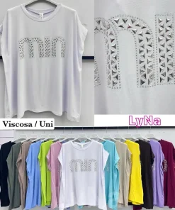 Bluzki damskie WŁOSKA ,Size uni ,paczka 6 szt mix kolor