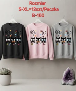 Bluzy damskie,size s-xl,Paczka 12szt,mix kolor