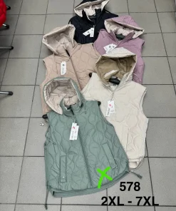 Kamizelki damskie,size 2-7xl,Paczka 6szt,1kolor