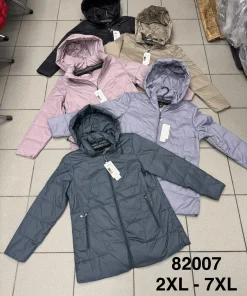 Kurtki damskie,size 2-7xl,Paczka 6szt,1kolor