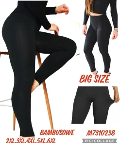 Legginsy Damskie,Size 2xl-6xl,paczka 12szt, 1 kolor