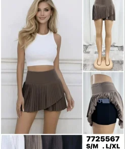Spódnica krótka Damskie,Size s/m-l/xl,paczka 12szt, mix kolor