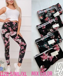 Legginsy Damskie,Size s/m-l/xl,paczka 12szt, mix kolor