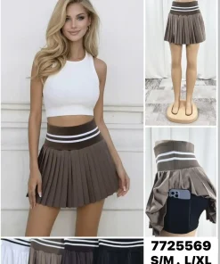 Spódnica krótka Damskie,Size s/m-l/xl,paczka 12szt, mix kolor