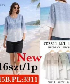 Bluzki Damskie,Size m/l-l/xl,paczka 16szt, mix kolor