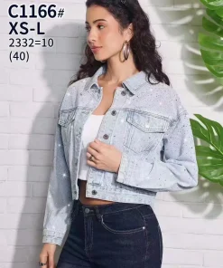 Kurtki Jeansowe Damskie,Size xs-l,paczka 10szt, 1 kolor